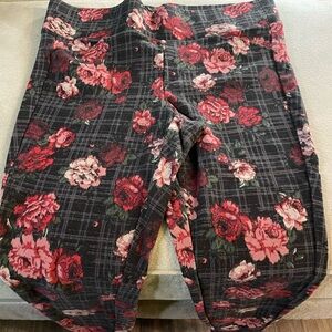 Torrid Floral & Plaid Jeggings